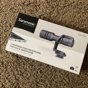 New~Saramonic Condenser Video Microphone for DSLR & Smartphone; You Tube